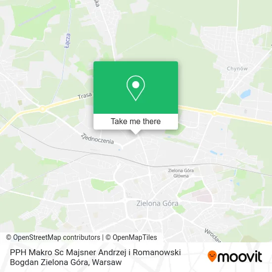 PPH Makro Sc Majsner Andrzej i Romanowski Bogdan Zielona Góra map