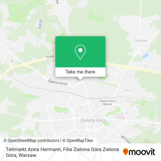 Tellmarkt Anna Hermann, Filia Zielona Góra Zielona Góra map