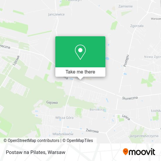 Postaw na Pilates map