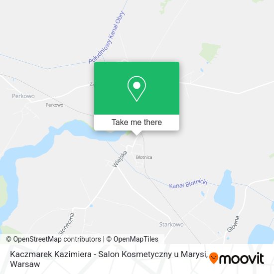 Kaczmarek Kazimiera - Salon Kosmetyczny u Marysi map