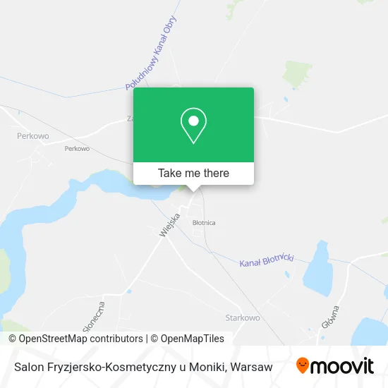 Карта Salon Fryzjersko-Kosmetyczny u Moniki