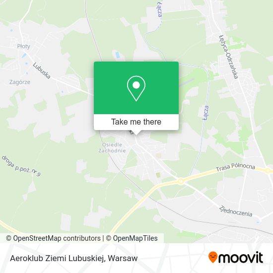 Aeroklub Ziemi Lubuskiej map