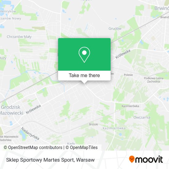 Sklep Sportowy Martes Sport map