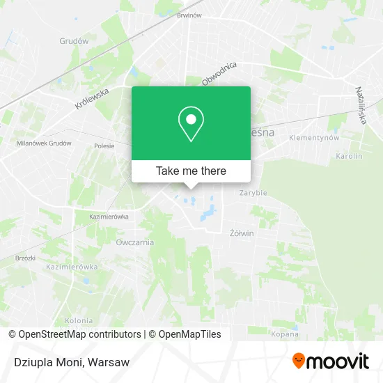 Карта Dziupla Moni