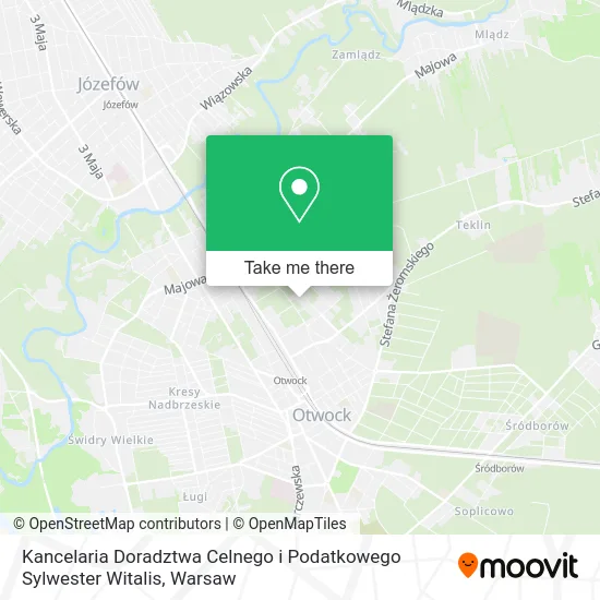 Карта Kancelaria Doradztwa Celnego i Podatkowego Sylwester Witalis
