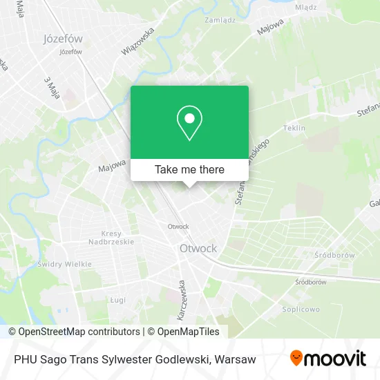 PHU Sago Trans Sylwester Godlewski map