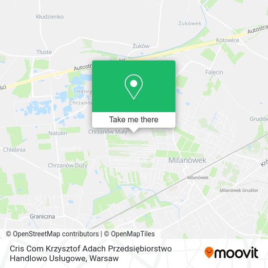 Cris Com Krzysztof Adach Przedsiębiorstwo Handlowo Usługowe map