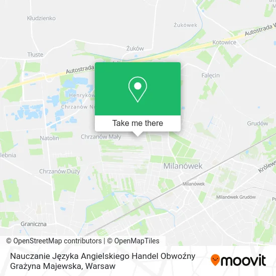 Карта Nauczanie Języka Angielskiego Handel Obwoźny Grażyna Majewska