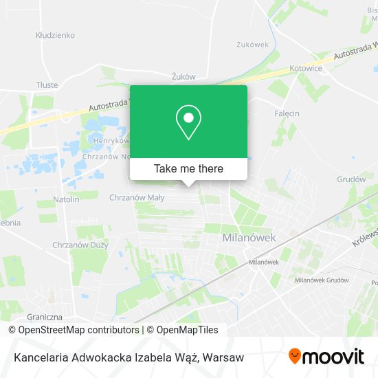 Kancelaria Adwokacka Izabela Wąż map