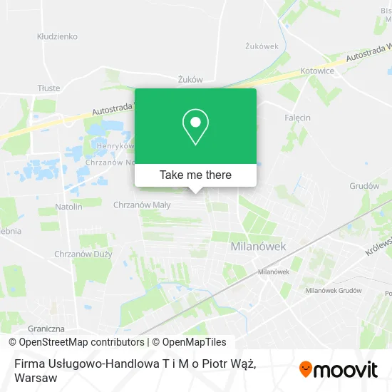 Firma Usługowo-Handlowa T i M o Piotr Wąż map