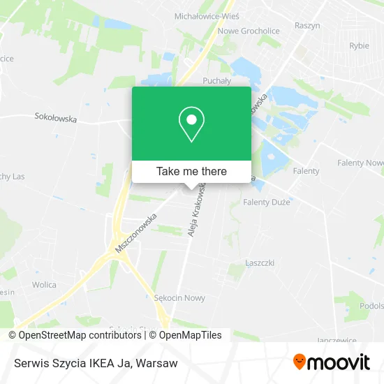 Serwis Szycia IKEA Ja map