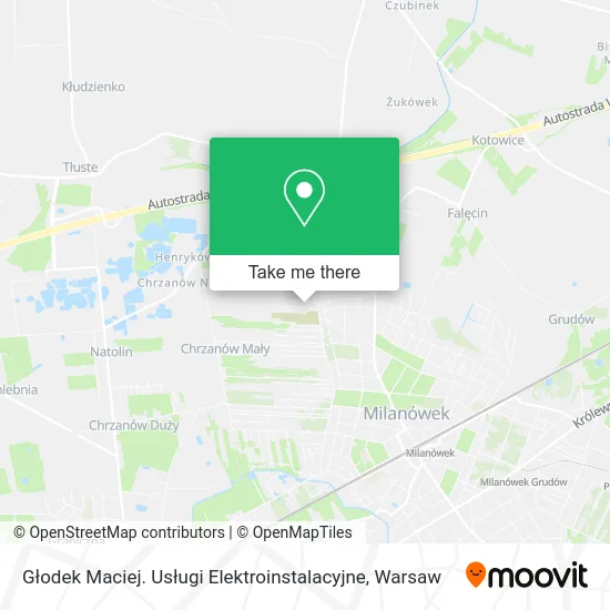 Карта Głodek Maciej. Usługi Elektroinstalacyjne