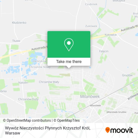 Wywóz Nieczystości Płynnych Krzysztof Król map