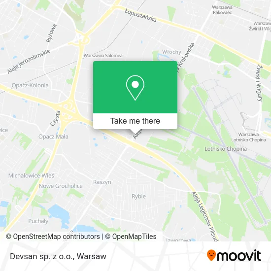 Devsan sp. z o.o. map