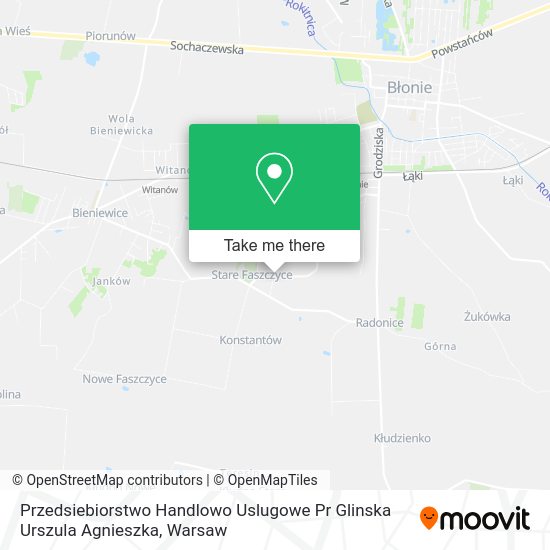 Przedsiebiorstwo Handlowo Uslugowe Pr Glinska Urszula Agnieszka map