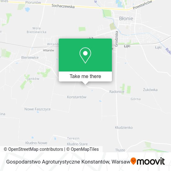 Карта Gospodarstwo Agroturystyczne Konstantów