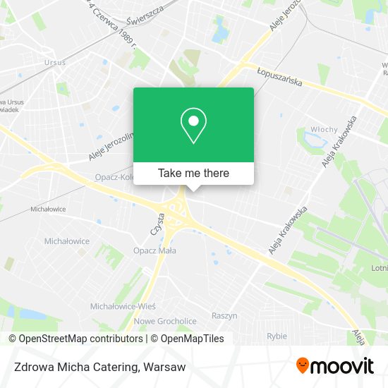 Zdrowa Micha Catering map