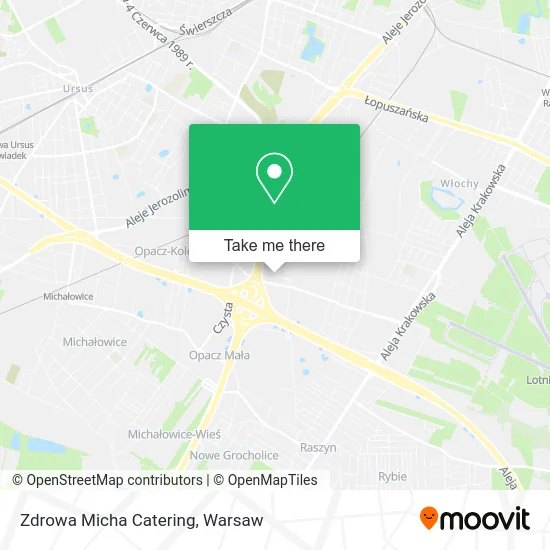 Zdrowa Micha Catering map