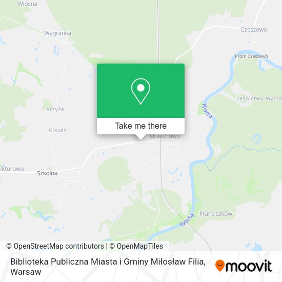 Biblioteka Publiczna Miasta i Gminy Miłosław Filia map