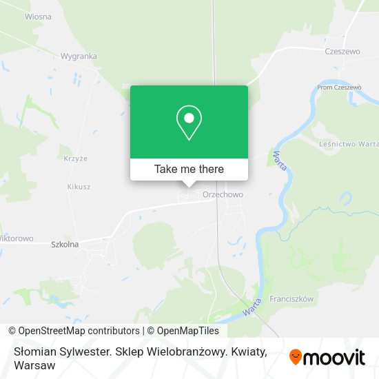 Słomian Sylwester. Sklep Wielobranżowy. Kwiaty map