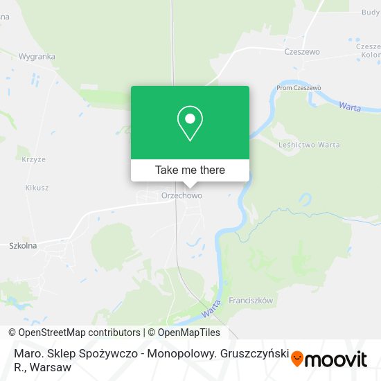 Maro. Sklep Spożywczo - Monopolowy. Gruszczyński R. map