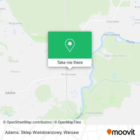 Adams. Sklep Wielobranżowy map