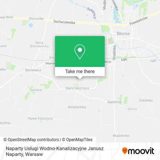 Карта Naparty Usługi Wodno-Kanalizacyjne Janusz Naparty