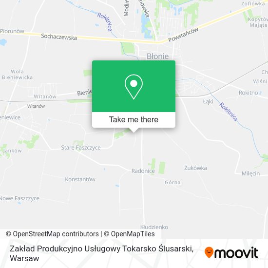 Zakład Produkcyjno Usługowy Tokarsko Ślusarski map