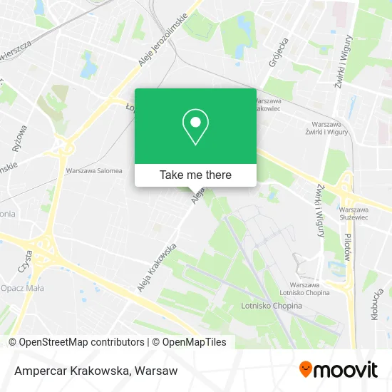 Ampercar Krakowska map