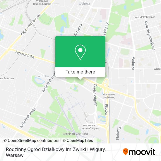 Карта Rodzinny Ogród Działkowy Im.Żwirki i Wigury