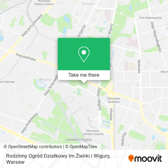 Rodzinny Ogród Działkowy Im.Żwirki i Wigury map