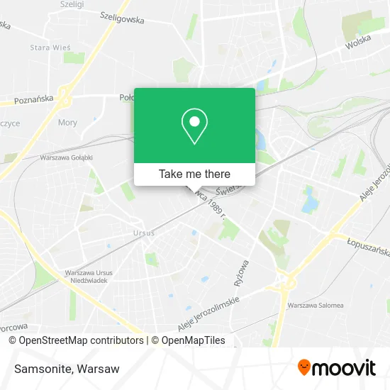 Карта Samsonite