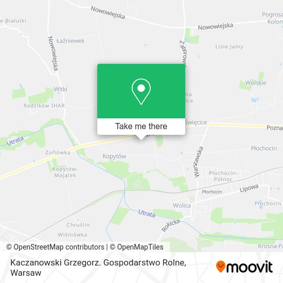 Карта Kaczanowski Grzegorz. Gospodarstwo Rolne