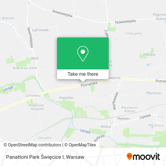 Panattoni Park Święcice I map