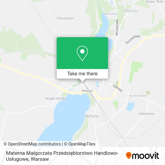 Materna Małgorzata Przedsiębiorstwo Handlowo-Usługowe map