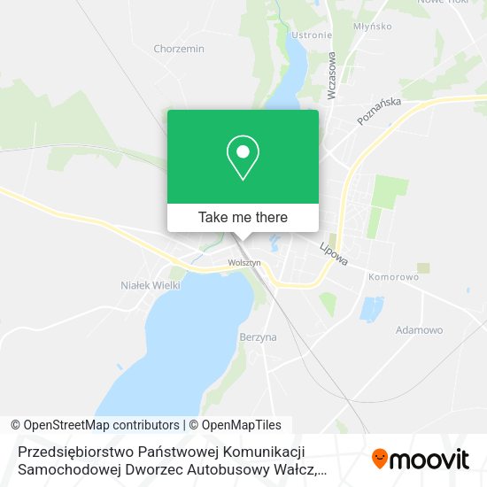 Przedsiębiorstwo Państwowej Komunikacji Samochodowej Dworzec Autobusowy Wałcz map