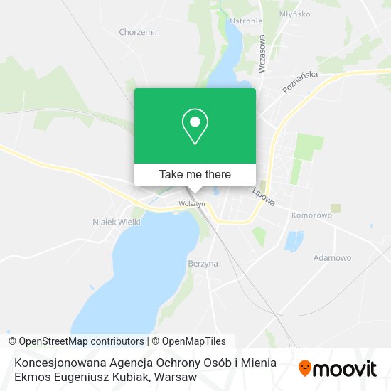 Koncesjonowana Agencja Ochrony Osób i Mienia Ekmos Eugeniusz Kubiak map