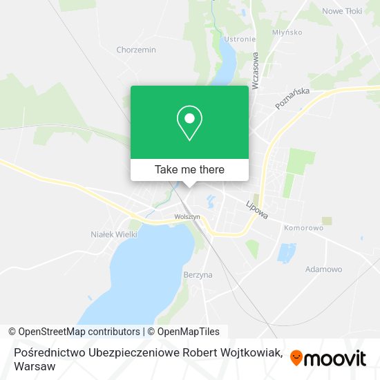 Pośrednictwo Ubezpieczeniowe Robert Wojtkowiak map