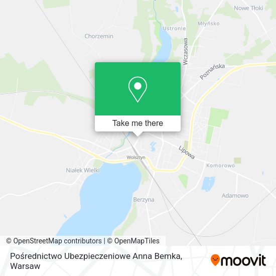 Pośrednictwo Ubezpieczeniowe Anna Bemka map