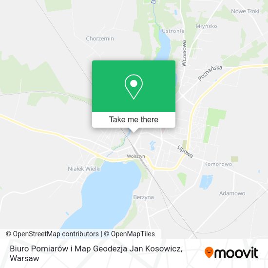 Biuro Pomiarów i Map Geodezja Jan Kosowicz map