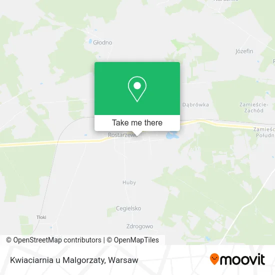 Карта Kwiaciarnia u Malgorzaty