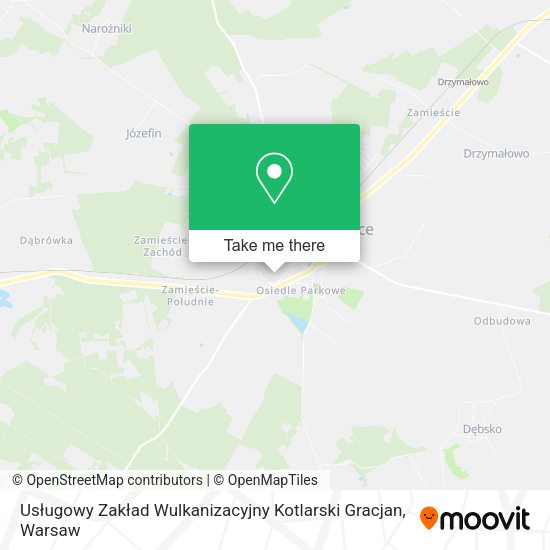 Usługowy Zakład Wulkanizacyjny Kotlarski Gracjan map