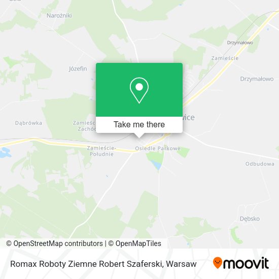 Romax Roboty Ziemne Robert Szaferski map