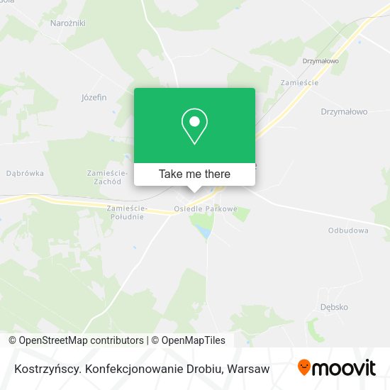 Kostrzyńscy. Konfekcjonowanie Drobiu map