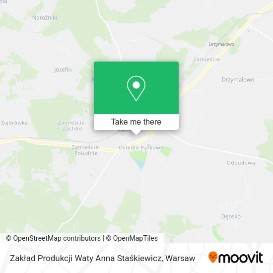 Карта Zakład Produkcji Waty Anna Staśkiewicz