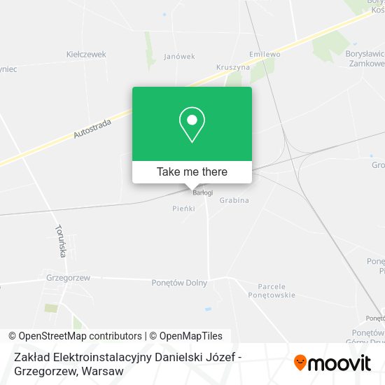 Zakład Elektroinstalacyjny Danielski Józef - Grzegorzew map