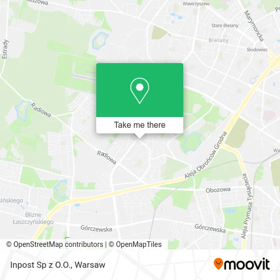 Inpost Sp z O.O. map