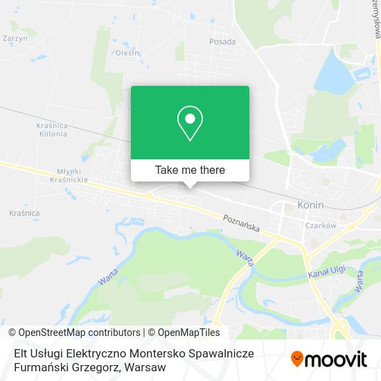 Elt Usługi Elektryczno Montersko Spawalnicze Furmański Grzegorz map