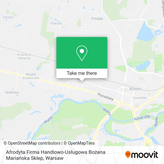 Afrodyta Firma Handlowo-Usługowa Bożena Mariańska Sklep map