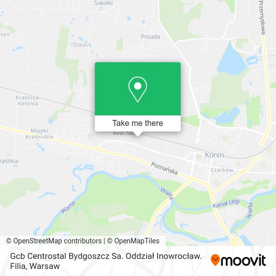 Gcb Centrostal Bydgoszcz Sa. Oddział Inowrocław. Filia map